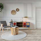 SCANDIC FLOWERET TV-Lowboard mit 2 Türen in Eiche-Optik