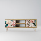 FLORAL GRACE 2-Door TV Stand in Oak Effect