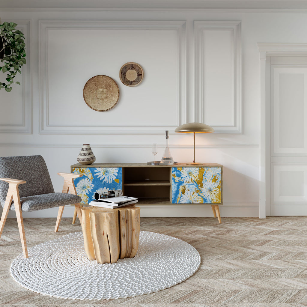 DAISY LUXE TV-Lowboard mit 2 Türen in Eiche-Optik