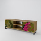 TROPICAL BEAUTY 2-Door TV Stand in Oak Effect