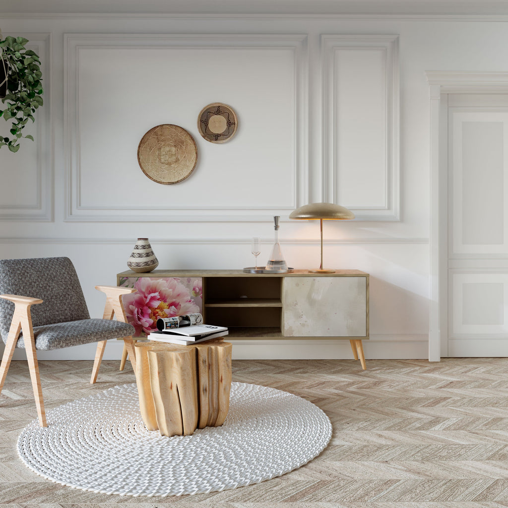 PEONY WHISPER TV-Lowboard mit 2 Türen in Eiche-Optik