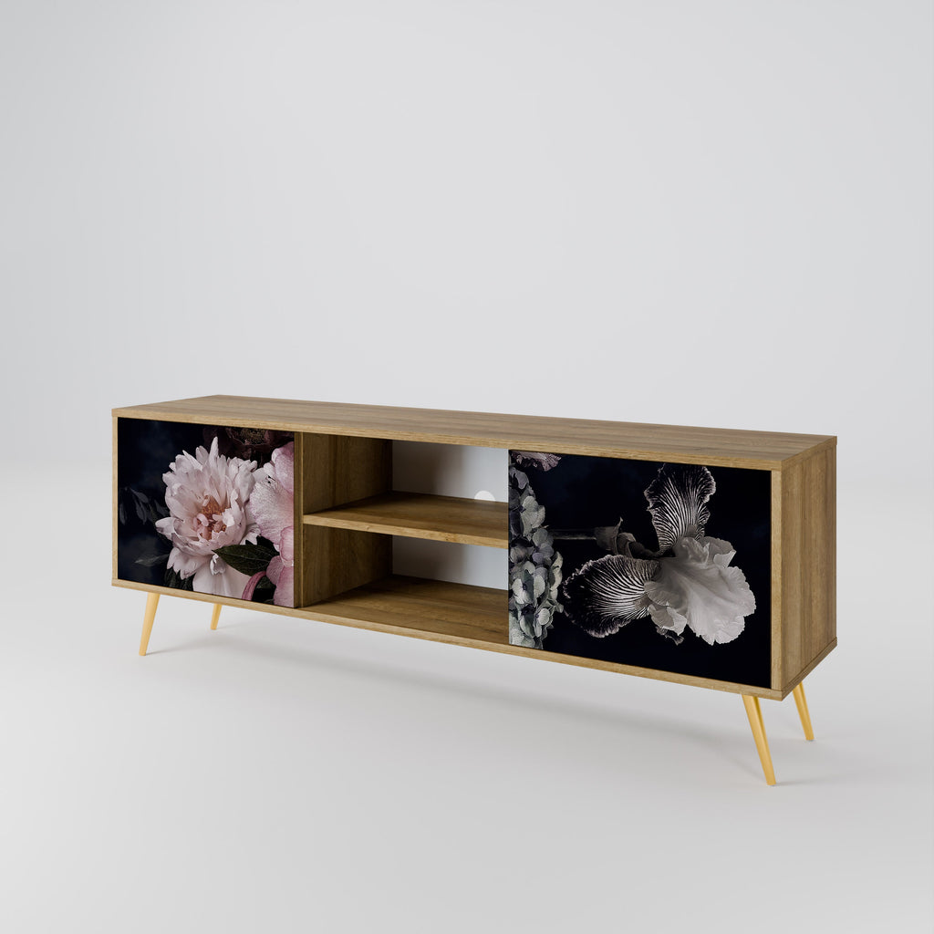 PURE BLOSSOM 2-Door TV Stand in Oak Effect