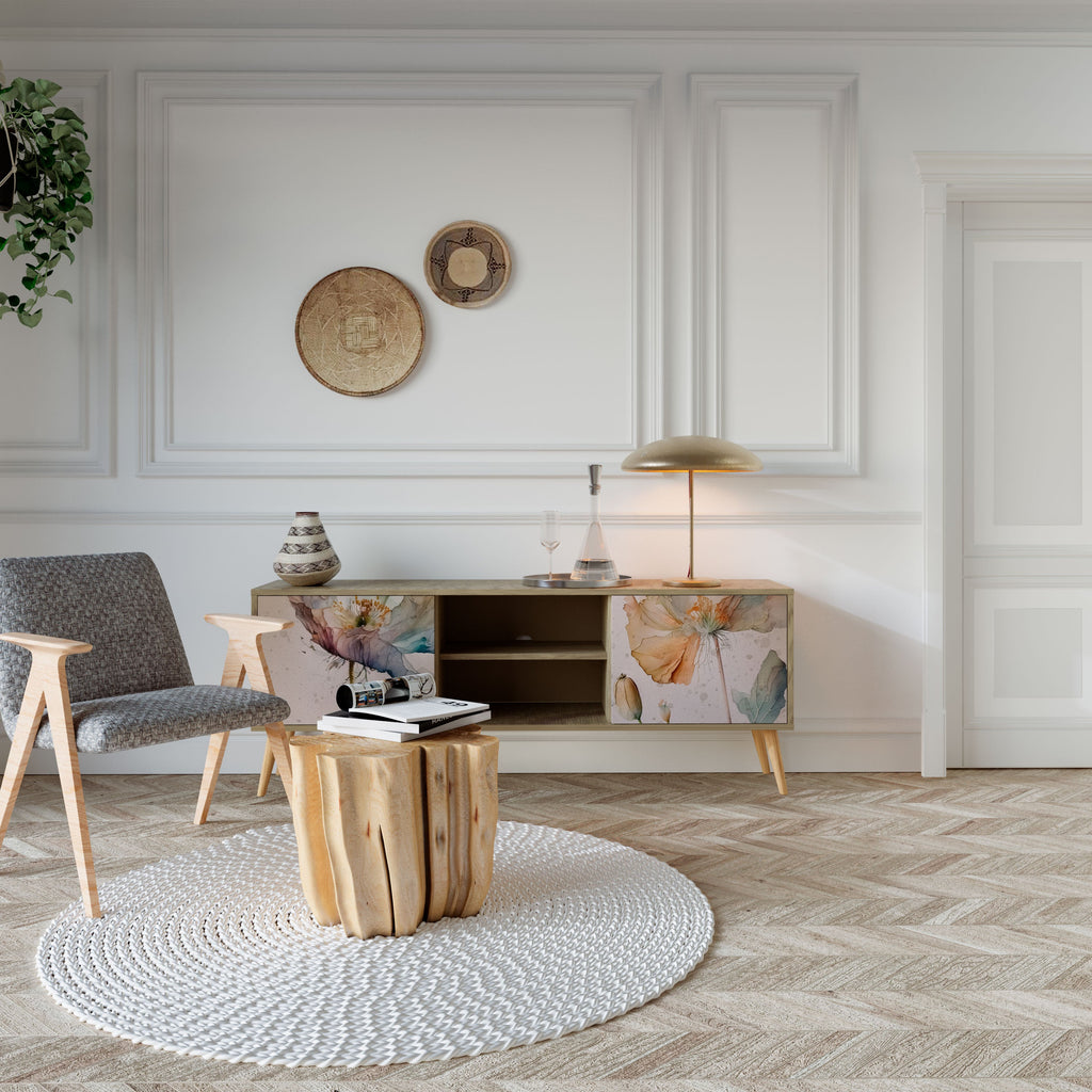 SOFTEN POPPY TV-Lowboard mit 2 Türen in Eiche-Optik