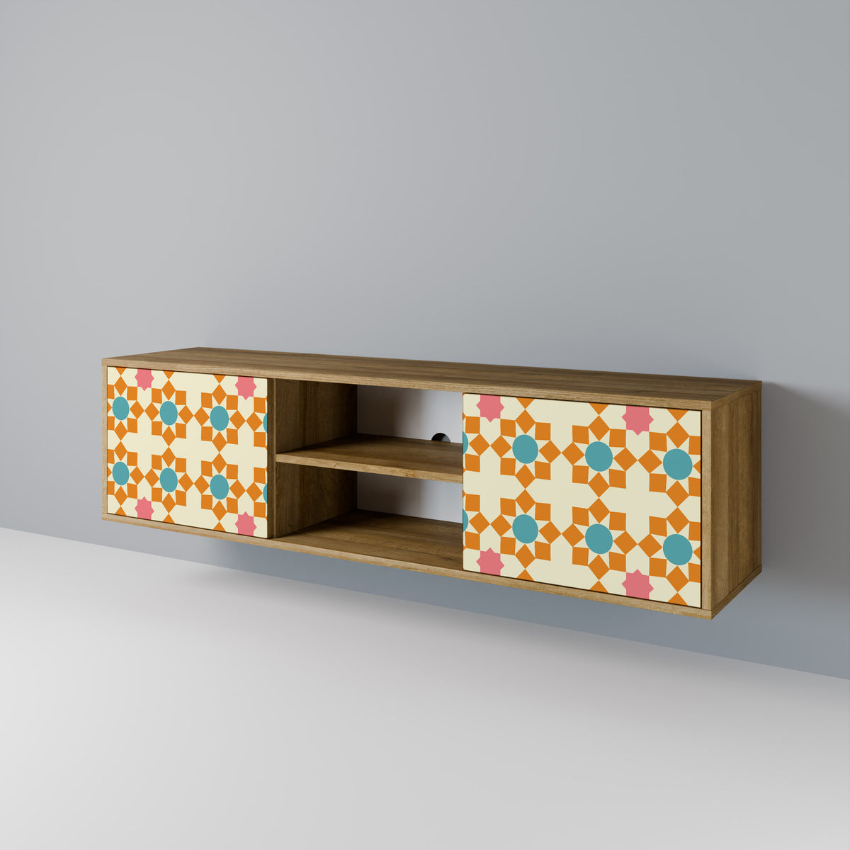 FLORAL DECOR 2-türiges TV-Lowboard