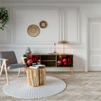 DAHLIAS AND POMEGRANATES TV-Lowboard mit 2 Türen in Eiche-Optik