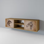 STEAMPUNK CLAN TV-Lowboard mit 2 Türen in Eiche-Optik