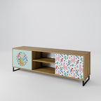 COLORFUL ALPACAS TV-Lowboard mit 2 Türen in Eiche-Optik
