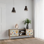 COLORFUL INSECTS TV-Lowboard mit 2 Türen in Eiche-Optik