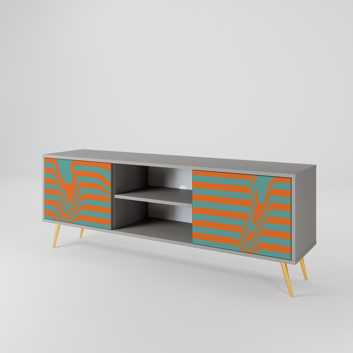 LINE COLLAPSE 2-Door TV Cabinet