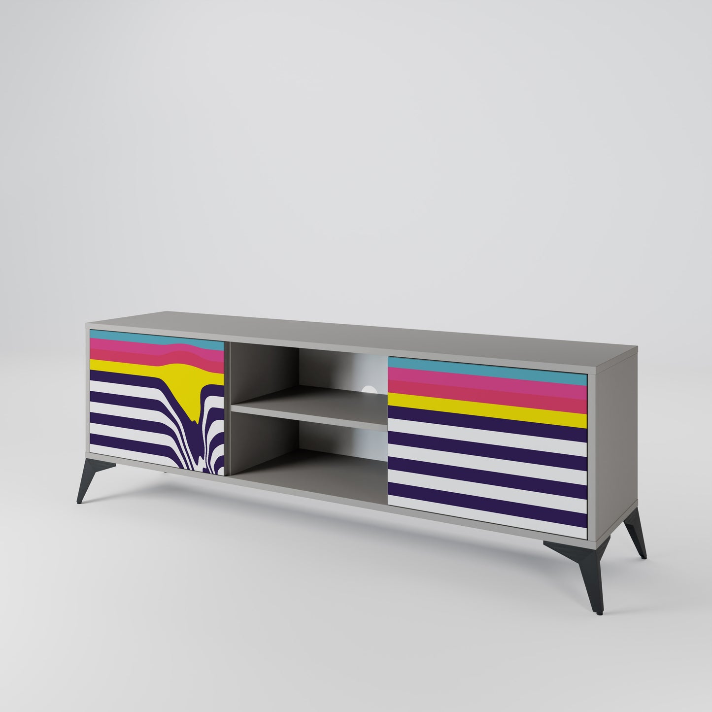 COLORFUL DIVERSION 2-türiges TV-Lowboard