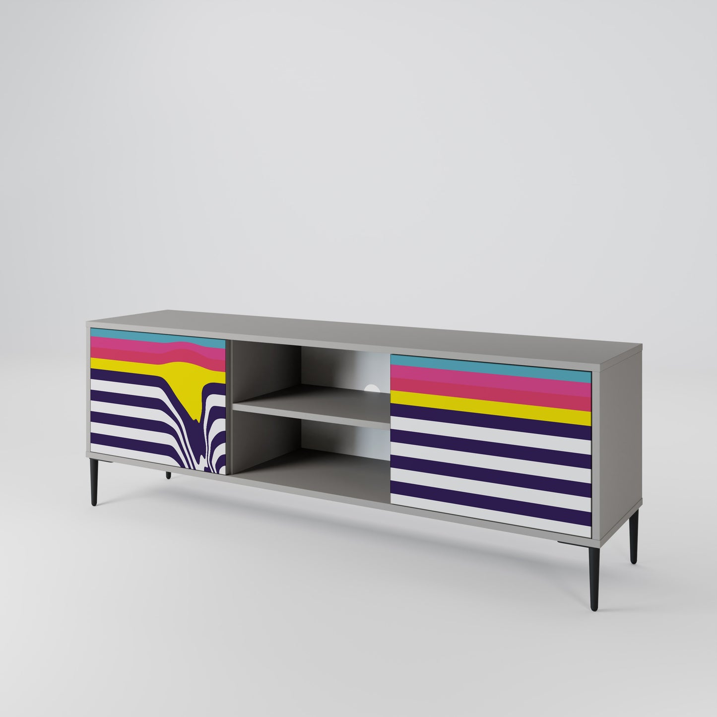 COLORFUL DIVERSION 2-türiges TV-Lowboard