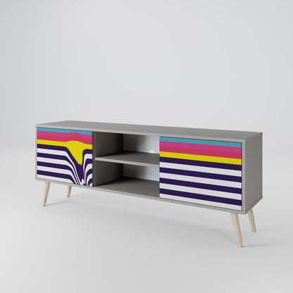 COLORFUL DIVERSION 2-türiges TV-Lowboard