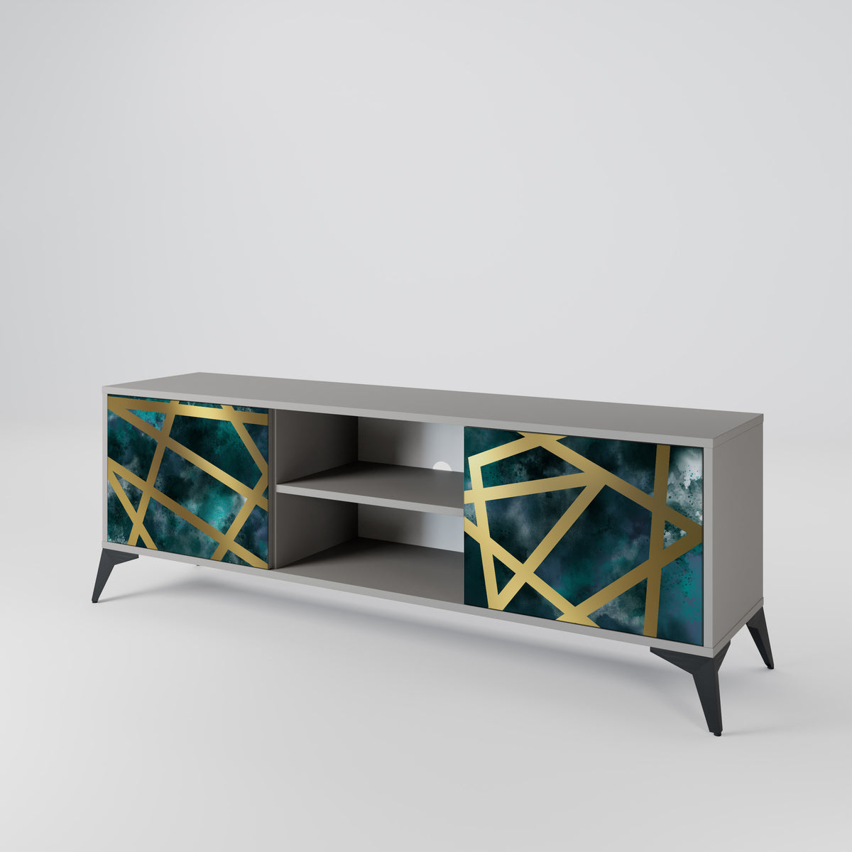 THE LABYRINTH OF GOLD 2-Door TV Cabinet
