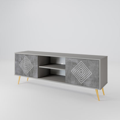 POLYGONAL ARTISTRY 2-türiges TV-Lowboard