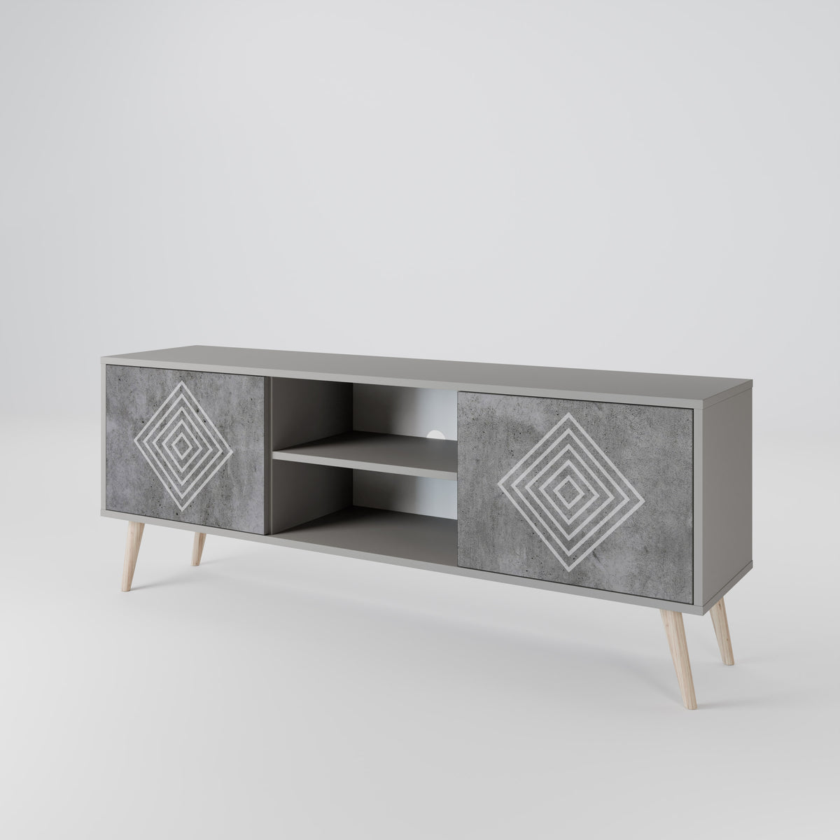 POLYGONAL ARTISTRY 2-türiges TV-Lowboard