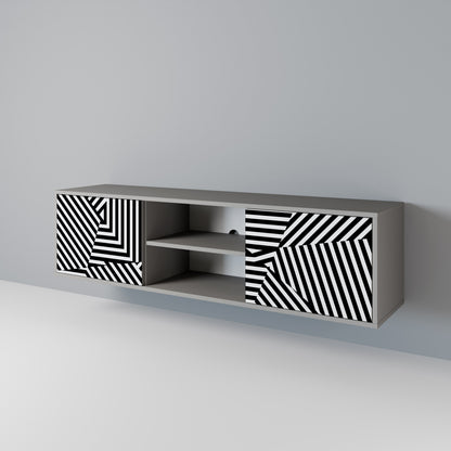 ILLUSIONARY LATTICE 2-türiges TV-Lowboard