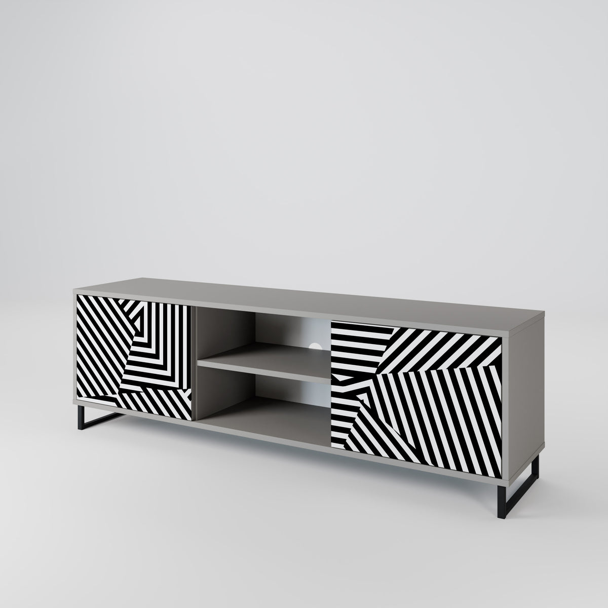 ILLUSIONARY LATTICE 2-türiges TV-Lowboard