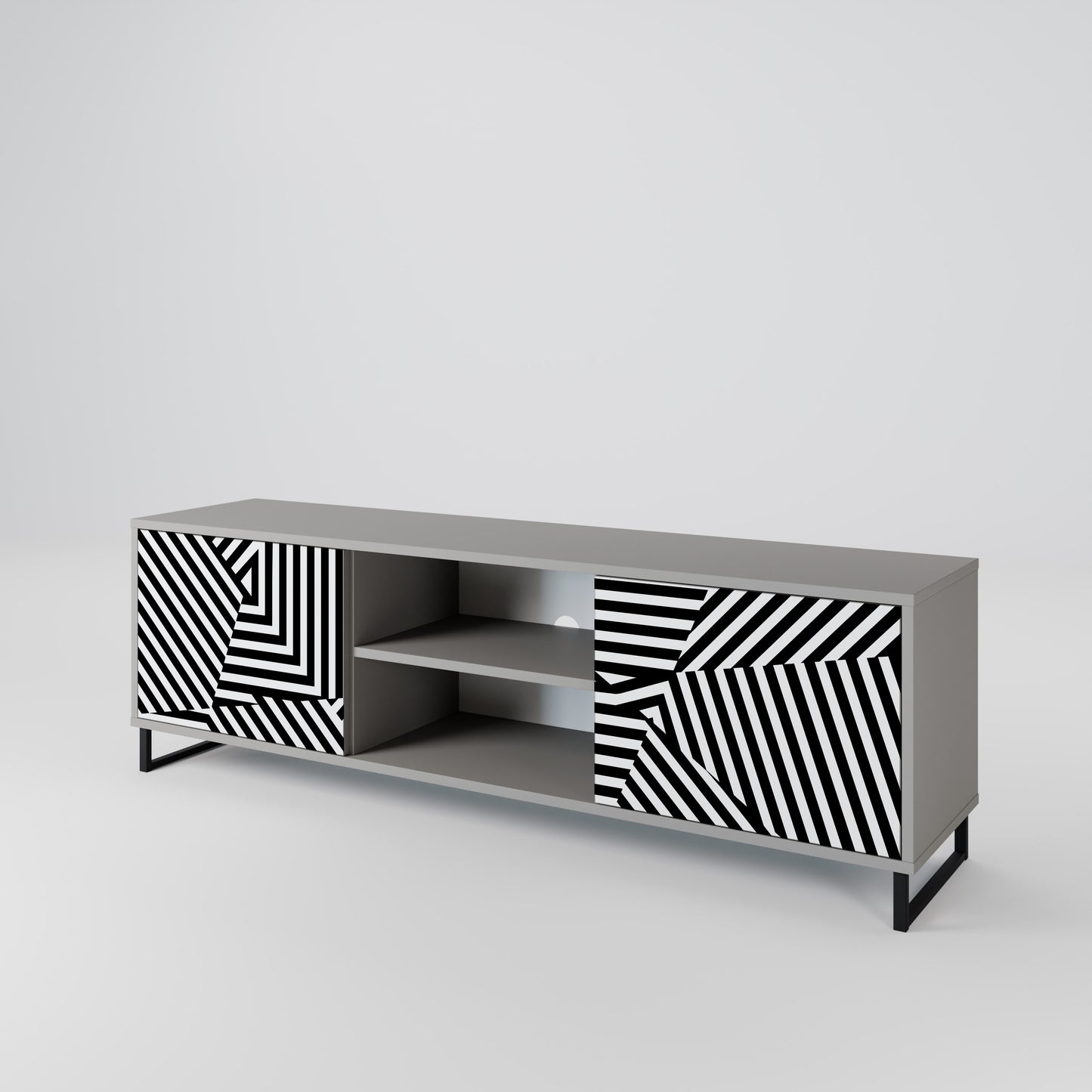 ILLUSIONARY LATTICE 2-türiges TV-Lowboard