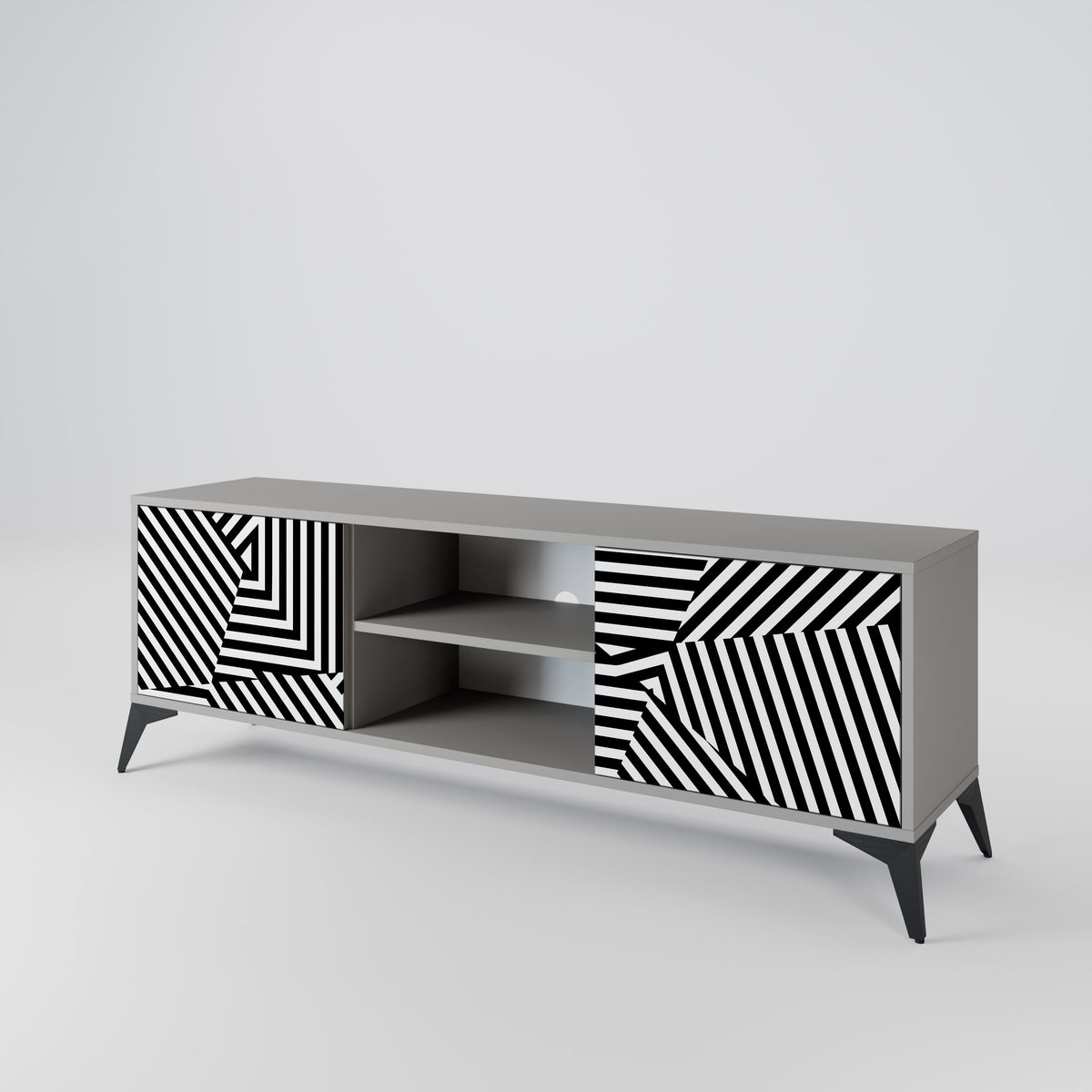 ILLUSIONARY LATTICE 2-türiges TV-Lowboard