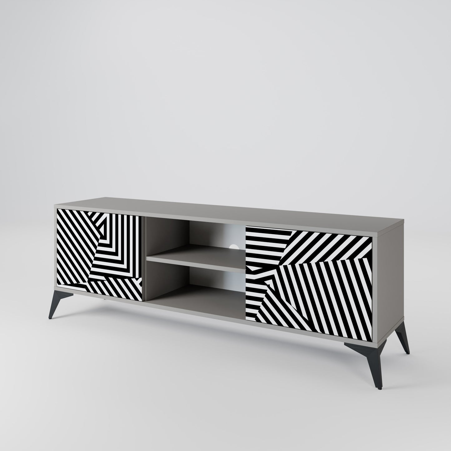 ILLUSIONARY LATTICE 2-türiges TV-Lowboard