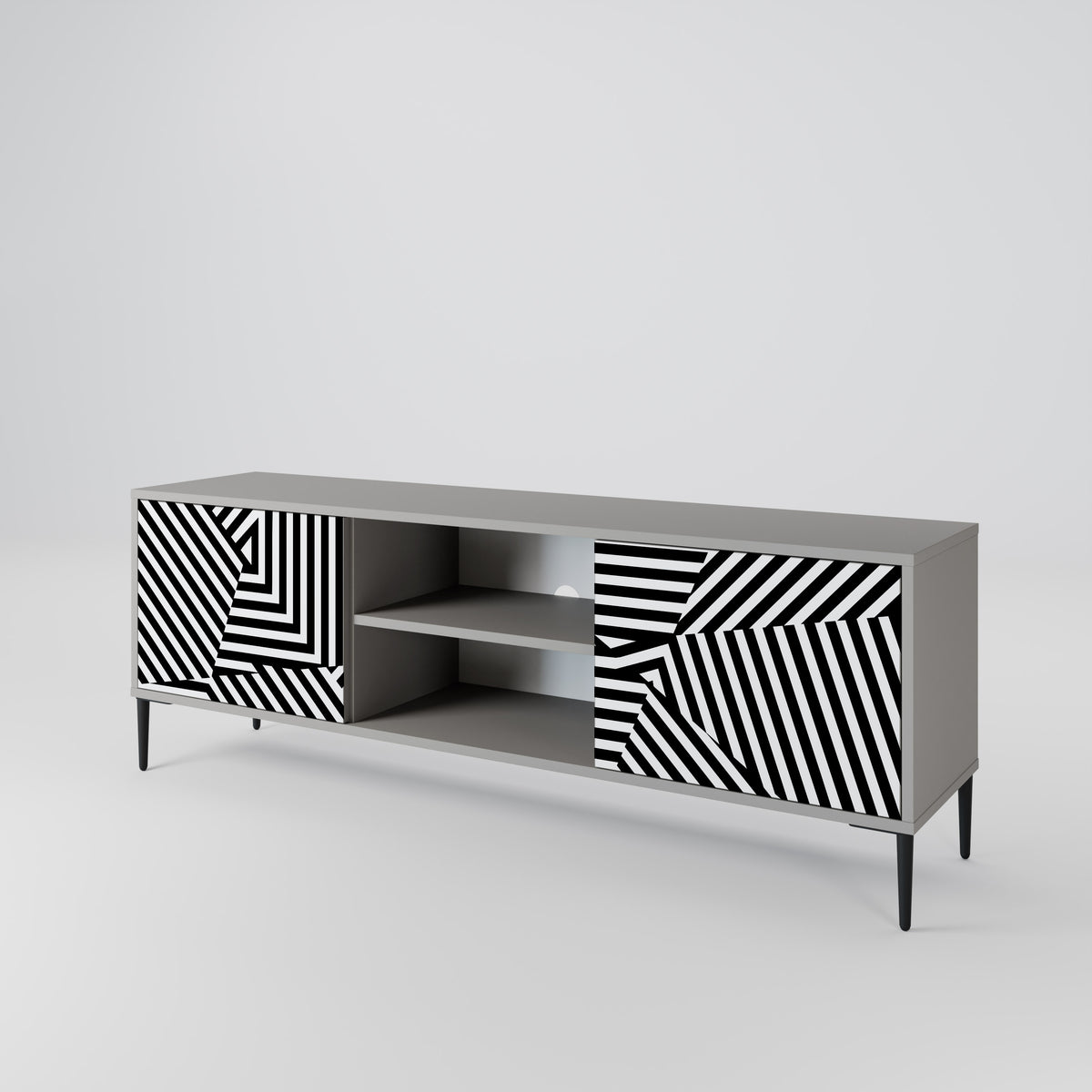 ILLUSIONARY LATTICE 2-türiges TV-Lowboard