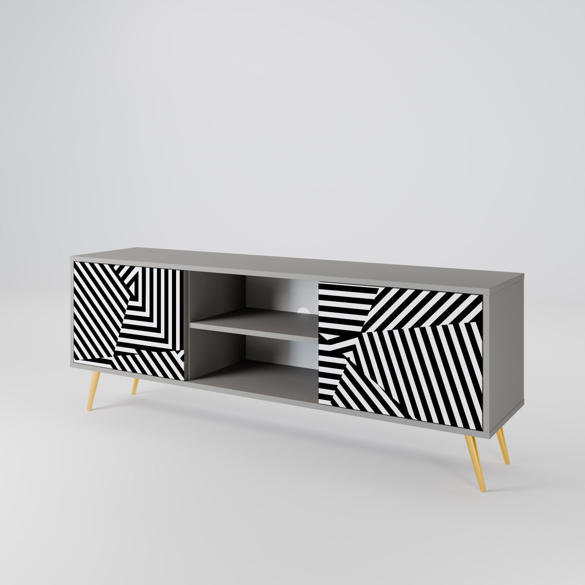 ILLUSIONARY LATTICE 2-türiges TV-Lowboard