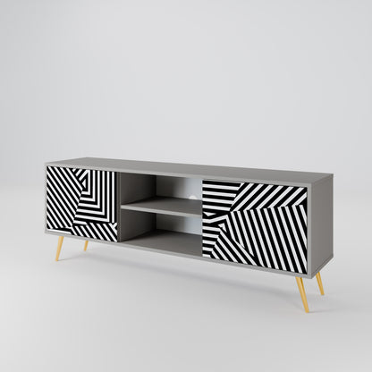 ILLUSIONARY LATTICE 2-türiges TV-Lowboard