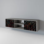 LUMINOUS SNARE 2-Door TV Stand in Grey Finish