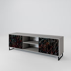 LUMINOUS SNARE 2-Door TV Stand in Grey Finish
