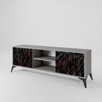 LUMINOUS SNARE 2-Door TV Stand in Grey Finish