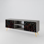 LUMINOUS SNARE 2-Door TV Stand in Grey Finish