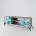 ASIAN SWAY TV-Lowboard mit 2 Türen in Grau