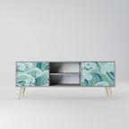 ASIAN SWAY TV-Lowboard mit 2 Türen in Grau