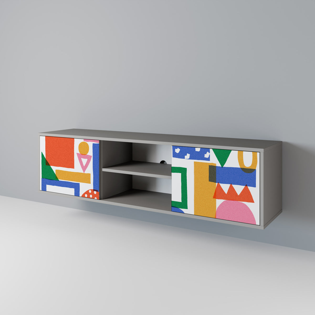 GEOMETRIC GLIMMER 2-türiges TV-Lowboard