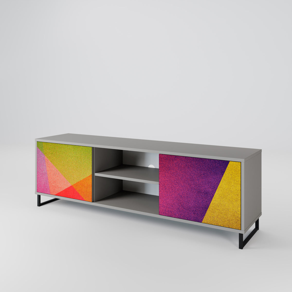 VIVID GEOMETRY 2-türiges TV-Lowboard