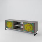 SUNSHINE EULOGY 2-Door TV Stand in Grey Finish