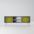 SUNSHINE EULOGY 2-Door TV Stand in Grey Finish