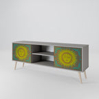 SUNSHINE EULOGY 2-Door TV Stand in Grey Finish