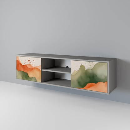 WATERCOLOUR PEAKS 2-türiges TV-Lowboard