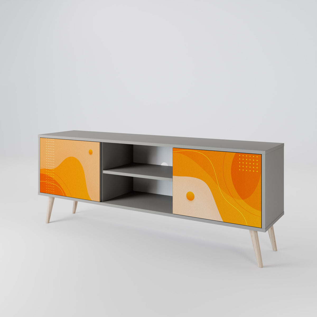ORANGE ARRANGEMENT 2-türiges TV-Lowboard