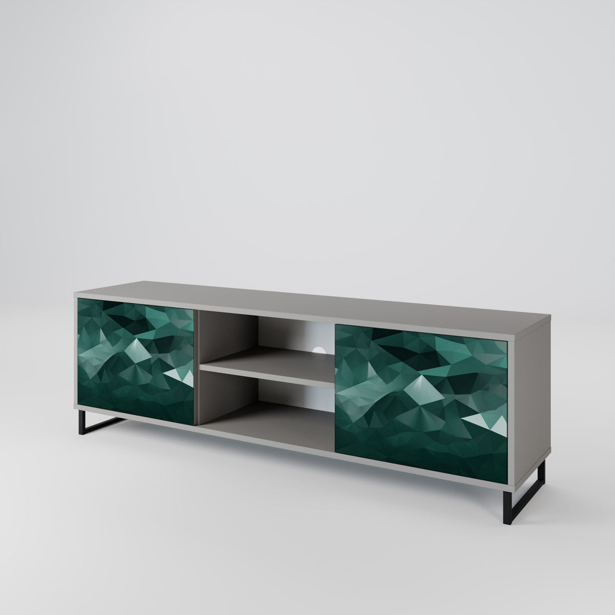 POLYGONAL FLOATING 2-türiges TV-Lowboard