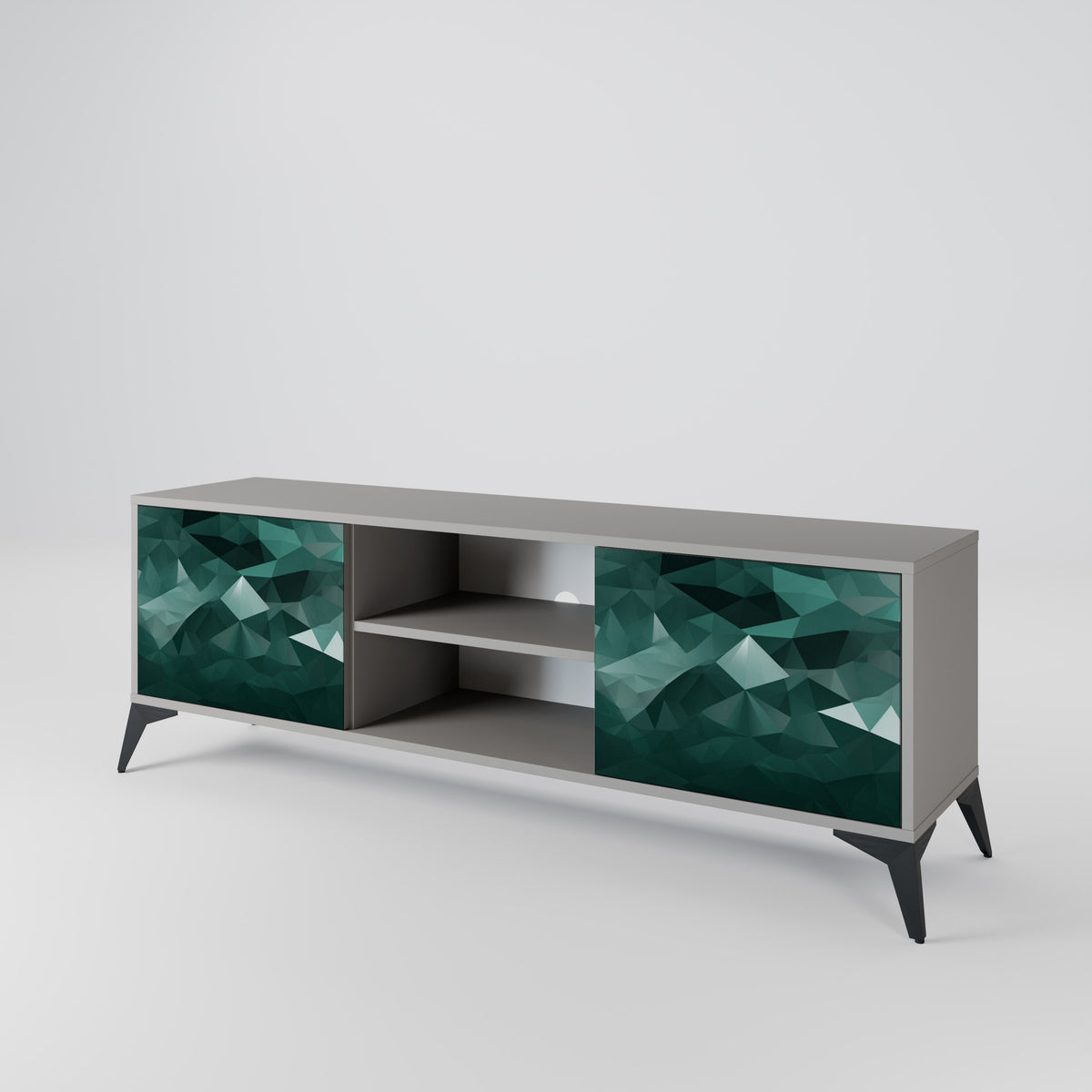 POLYGONAL FLOATING 2-türiges TV-Lowboard