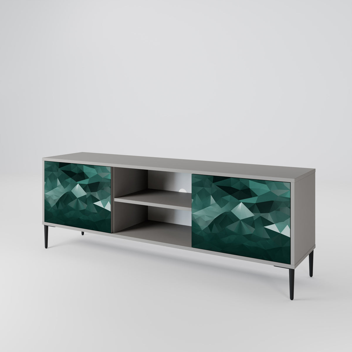 POLYGONAL FLOATING 2-türiges TV-Lowboard