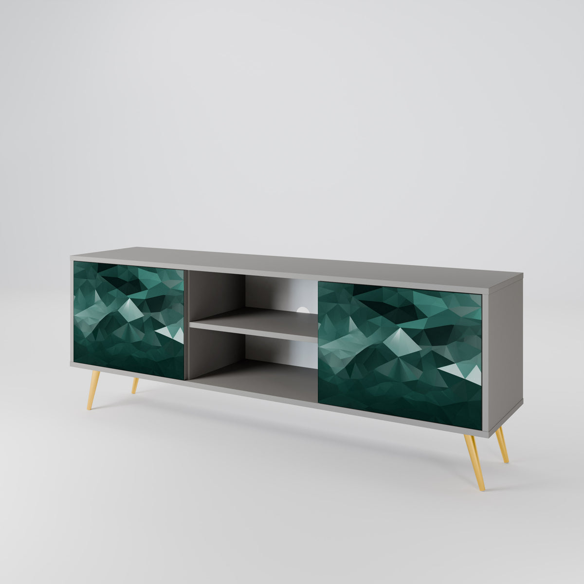 POLYGONAL FLOATING 2-türiges TV-Lowboard