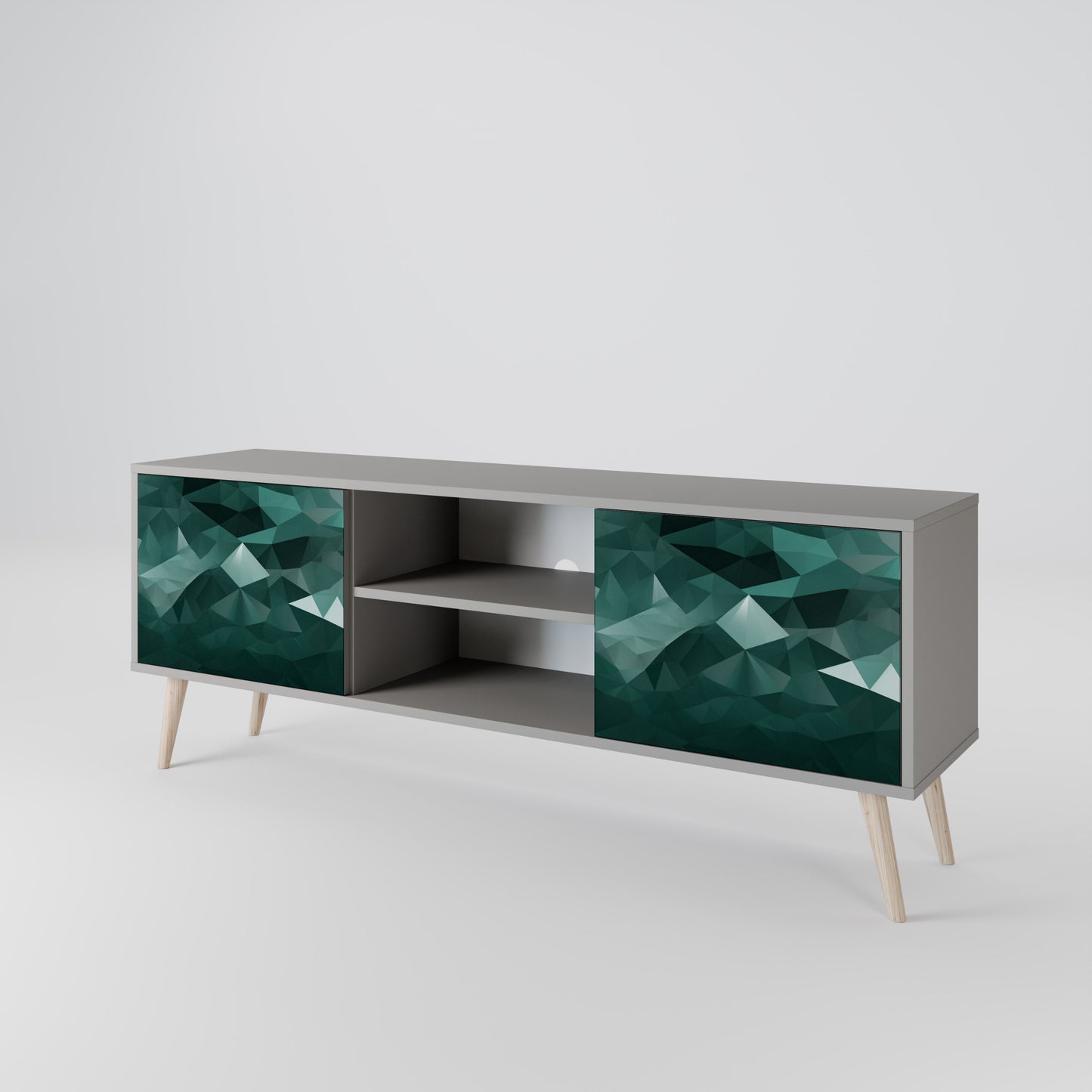 POLYGONAL FLOATING 2-türiges TV-Lowboard