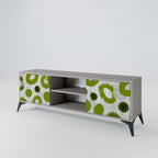 GREEN RHAPSODY 2-Door TV Stand in Grey Finish
