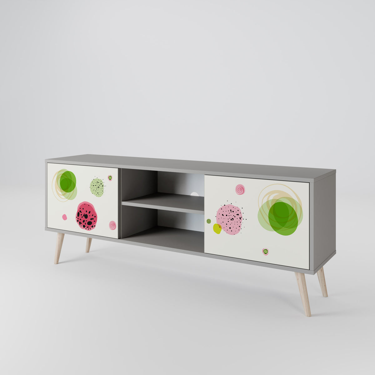 COLORFUL COSMOS 2-Door TV Cabinet