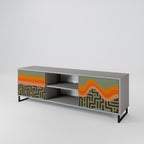 SIMPLE SOLUTIONS 2-Door TV Stand in Grey Finish