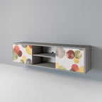 FLEETING HAPPINESS 2-Door TV Stand in Grey Finish