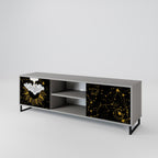 STELLAR CONSTELLATIONS 2-Door TV Stand in Grey Finish